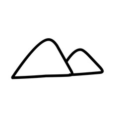 Mountain outline 