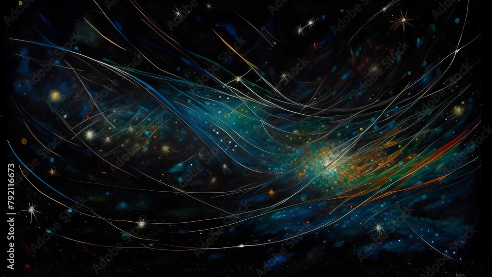 Poster fractal realms abstraction