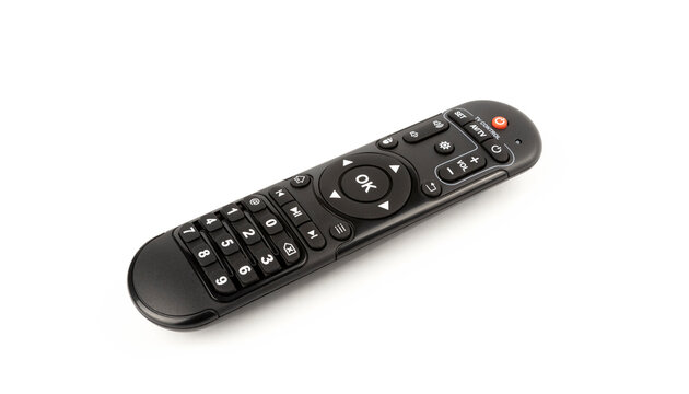 TV control. Infrared remote control for controlling various devices.