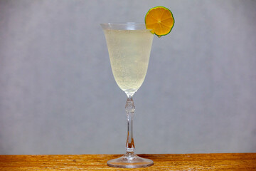 Healthy drink in chic crystal glass