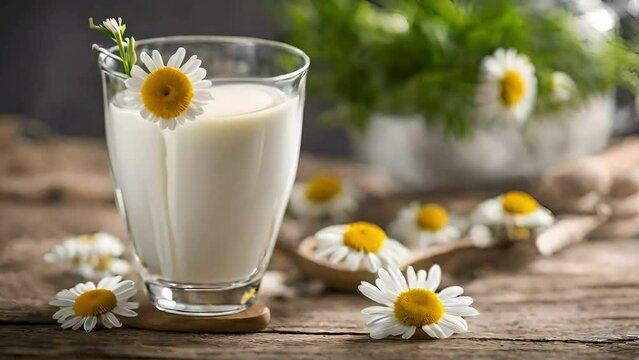 Milk pouring scene, Milk pouring scene in a glass, relaxing videos, asmr, berries, calming video, youtube, food recipes