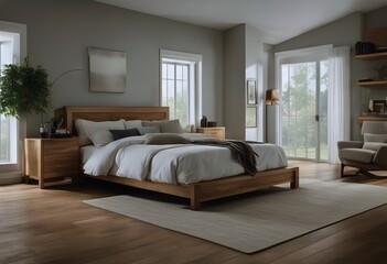 modern bedroom floor hardwood interior design Farmhouse