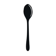 Vector hand drawn doodle sketch spoon isolated on white background