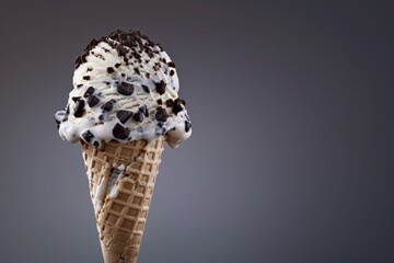 Tasty Mr. Graham's ice cream cone positioned on a subtle gradient background, creating space for personalized messaging