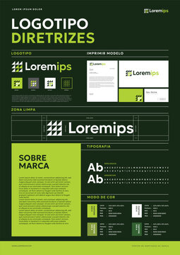 premium Brand Identity Poster Layout