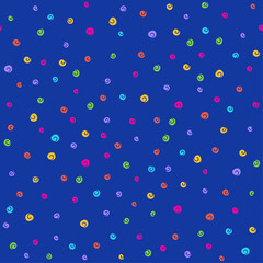 Doodle spirals seamless pattern