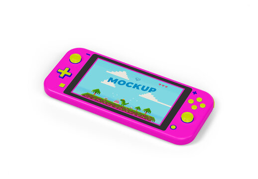Handheld Game Console Mockup