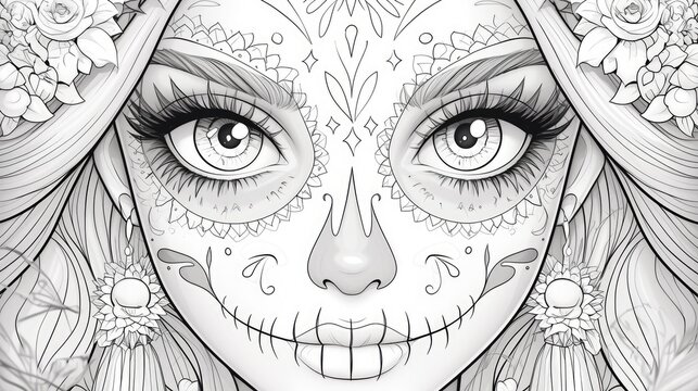 Get started on creating with skull coloring pages for beginners