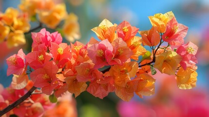 A Bunch of Flowers in a Vase
