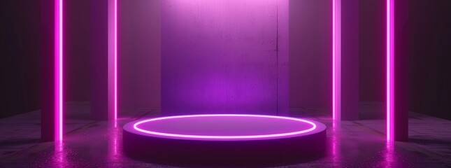 Glowing Purple Halo Around Round Object