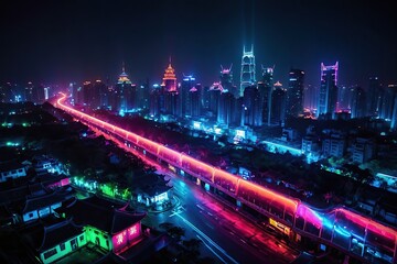 Fototapeta na wymiar china night city