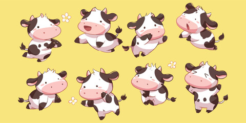 cow clipart vector for graphic resources