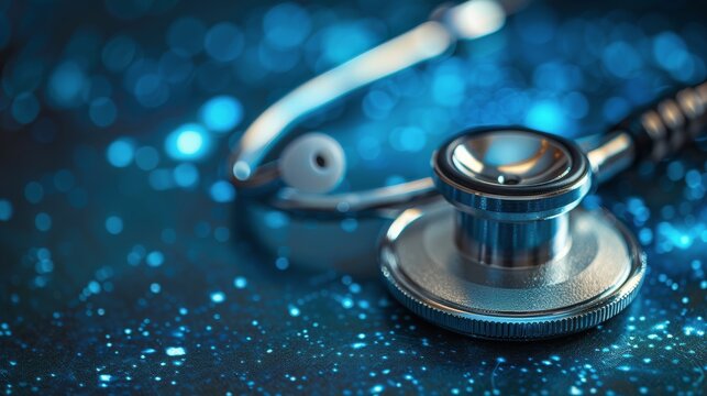 Stethoscope Resting on Table