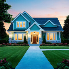 suburban house exterior