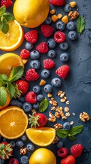 Assorted Fruits Arranged on Table