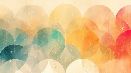 Background with a textured design featuring colorful circle patterns - obrazy, fototapety, plakaty