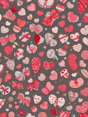 valentine seamless pattern. valentine digital paper