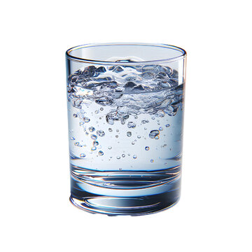 glass of water. High quality and isolated on a white background