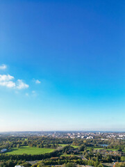 Fototapeta premium Aerial View of Central Northampton City of Northamptonshire, England United Kingdom.