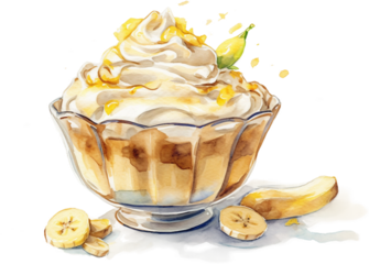 디저트 바나나푸딩