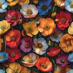 Lush Floral Abundance: A Joyful Display of Color