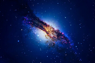 Beautiful galaxy with stars. Elements of this image furnished by NASA