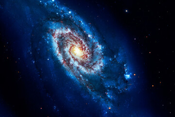 Beautiful galaxy with stars. Elements of this image furnished by NASA