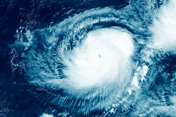 Hurricane, tornado view from space. Elements of this image furnished by NASA