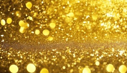 'sequin banner shimmering Sparkling yellow confetti background spangled dance textile expensive...