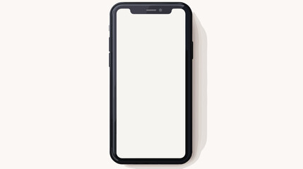 Realistic trendy white smartphone mockup with blank
