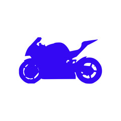 Motorcycle Sports Bike Silhouette Vector