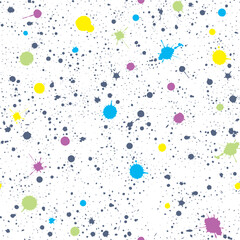 Colorful paint splashes pattern