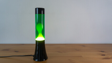 Green Lava Lamp: Retro Mood Lighting