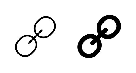 External link symbol icon vector. Link icon isolated on white background. Link vector icon. Hyperlink chain symbol