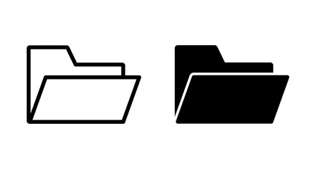 Folder Icon vector isolated on white background. Folder and documents Icon. icon archive