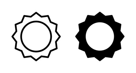 Badge icon vector isolated on white background. Awards icon. Achieve. Stamp