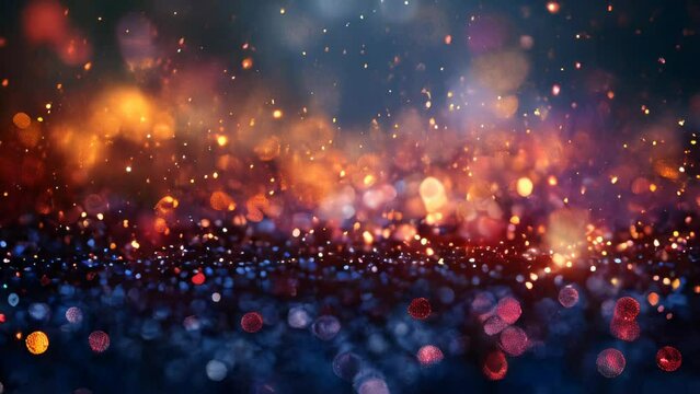 Banner Video Template for Social Media or Educational Purposes of Abstract Motion Video Background