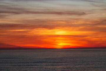 sunset over the ocean