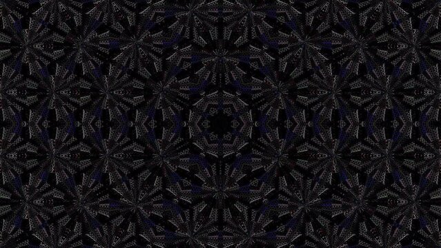 Beautiful abstract kaleidoscope that shines, a radiant light that regulates the subtle movements	