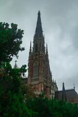 Gothic Spire of La Plata's Cathedral
