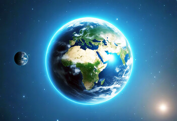 'earth planet blue light image technology globe global background concept map business cyberspace science communication geography connection digital network web computer future modern abstract'