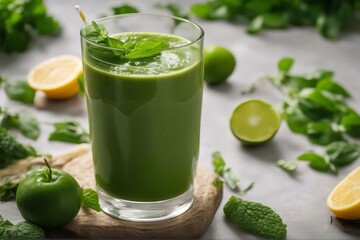 green smoothie vegetable food juice spinach drink organic fruit freshness leaf raw nobody table photo lime kale color image healthy eating lifestyle nutrient parsley ingredient celery vitamin mineral' - Powered by Adobe