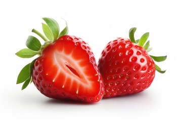 Strawberry fruit isolated on white background