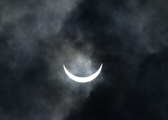 Eclipse over Houston, Texas. April 2024