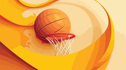 Paper cut Basketball game video icon isolated on gr