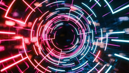 abstract background with glowing lines