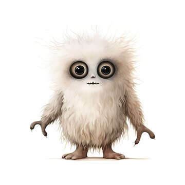 3D digital render of a cute cartoon owl isolated on white background