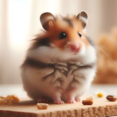 standing hamster
