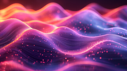 abstract background with 3d sound waves visualization, modern wallpaper or business presentation background, digital data internet connectivity 