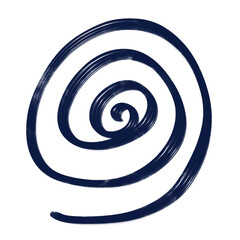 Abstracts Spiral Doodle Decoration